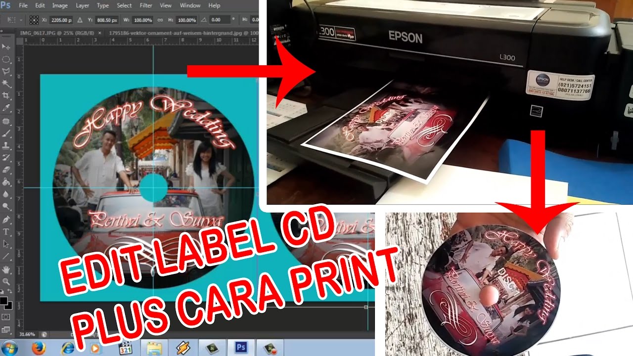 Detail Cara Print Label Cd Dengan Photoshop Nomer 9