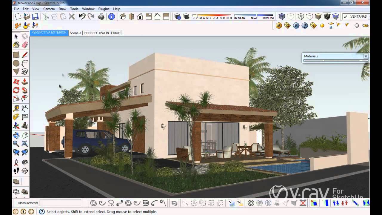 Detail Cara Render Sketchup 8 Nomer 2