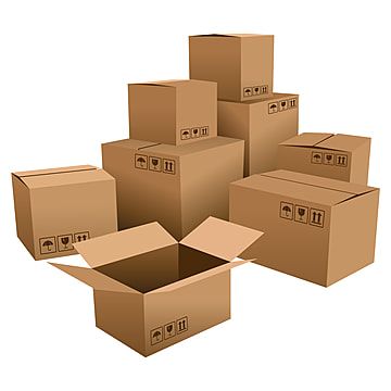 Detail Cardboard Box Transparent Background Nomer 38