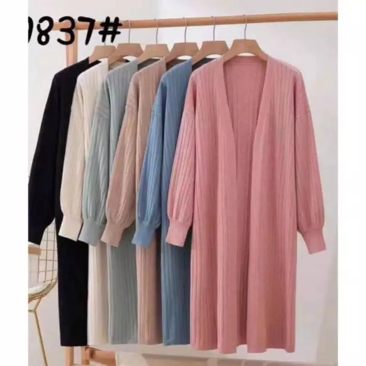 Detail Cardigan Rajut Panjang Nomer 27