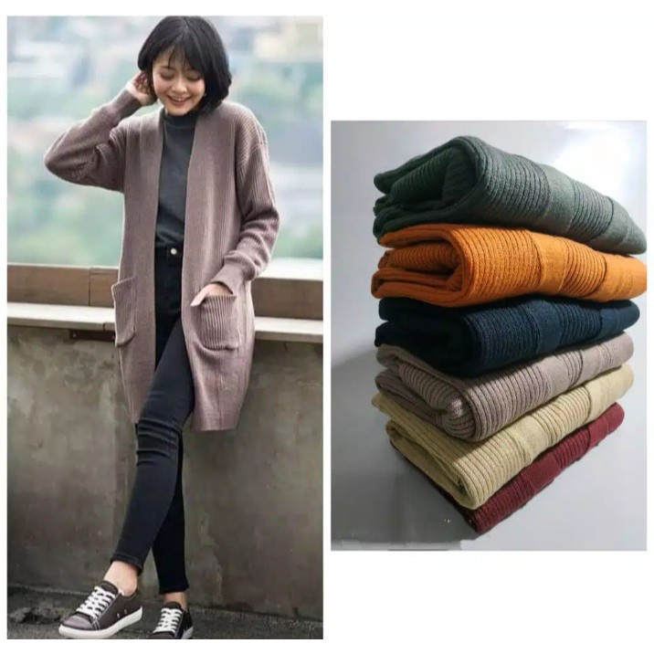 Detail Cardigan Rajut Panjang Nomer 4