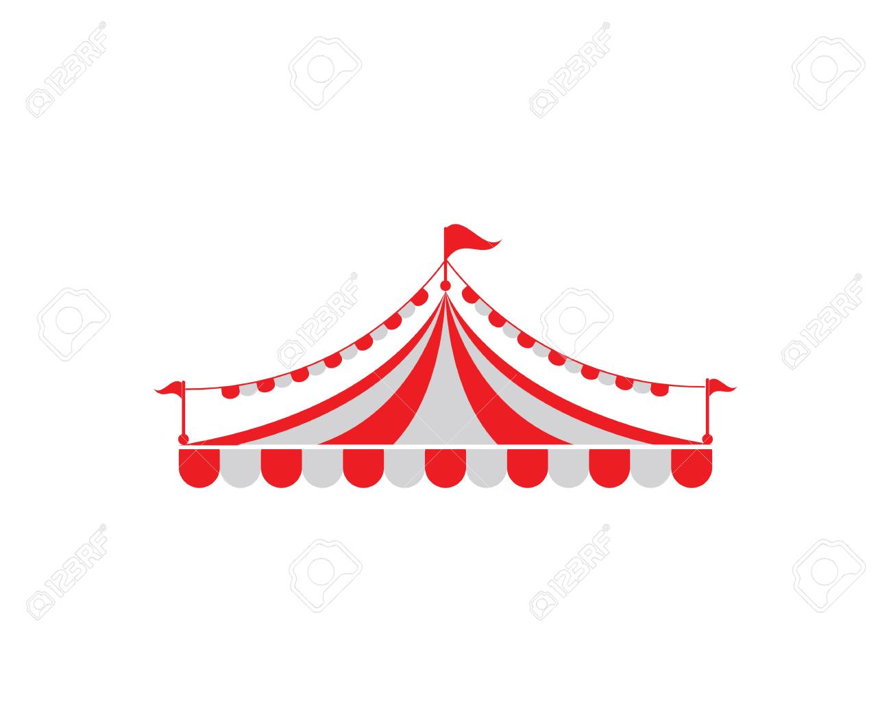 Detail Carnival Tent Vector Nomer 6