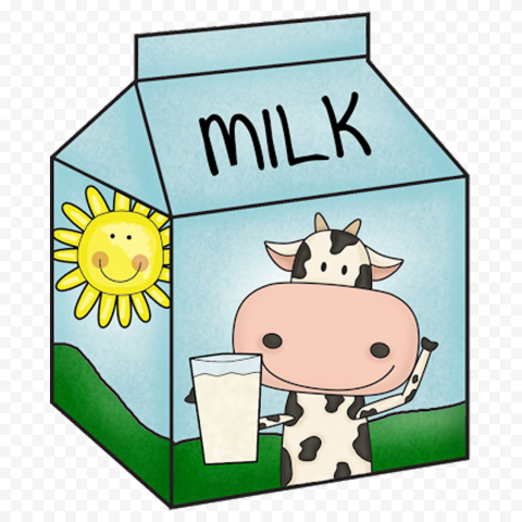 Detail Carton Of Milk Clipart Nomer 13