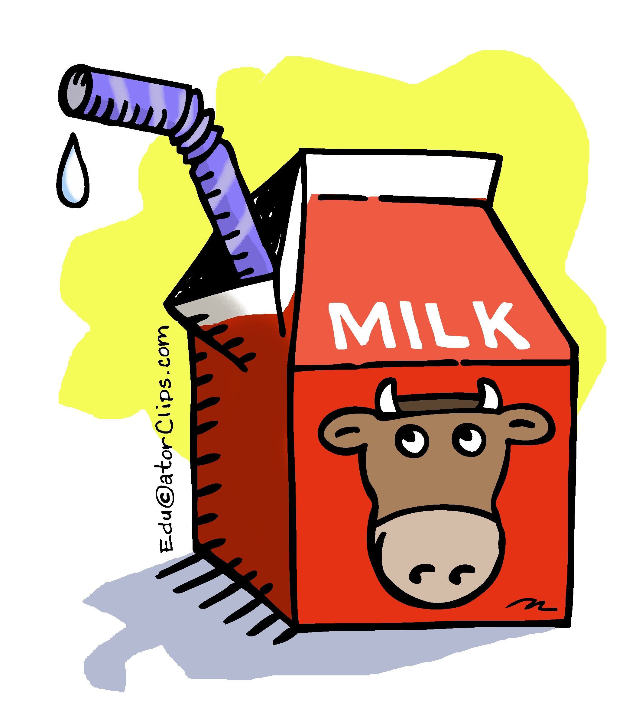 Detail Carton Of Milk Clipart Nomer 48