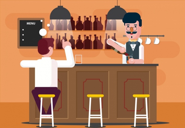 Detail Cartoon Bartender Pictures Nomer 56