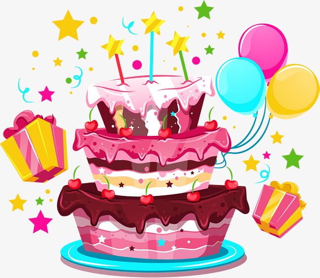 Detail Cartoon Birthday Cake Png Nomer 42