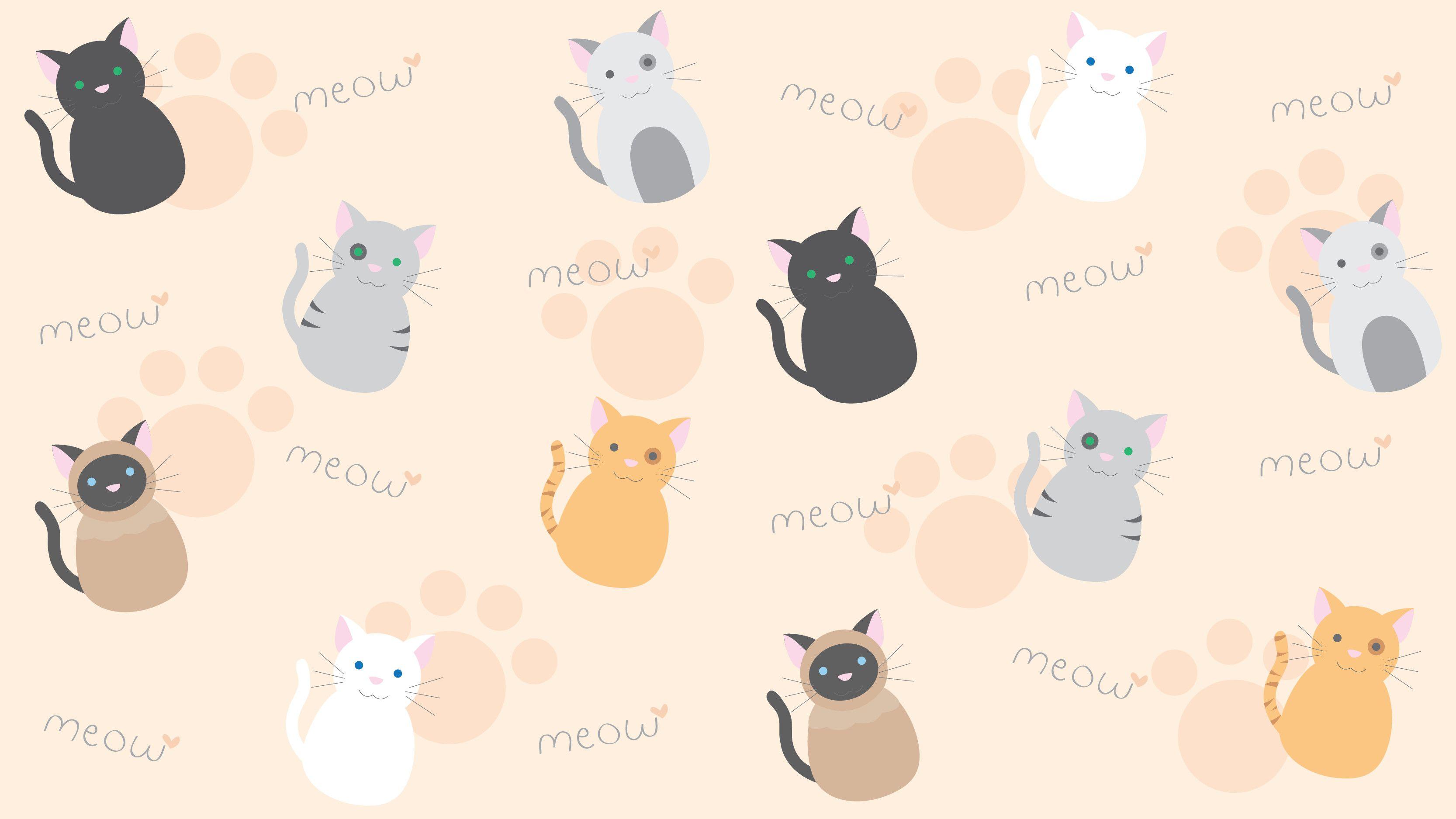 Detail Cartoon Cat Wallpaper Nomer 14