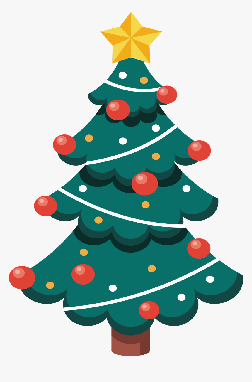 Detail Cartoon Christmas Tree Png Nomer 2