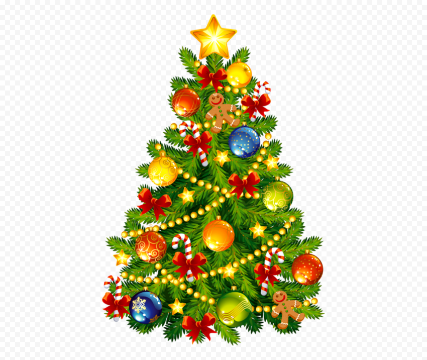 Detail Cartoon Christmas Tree Png Nomer 44