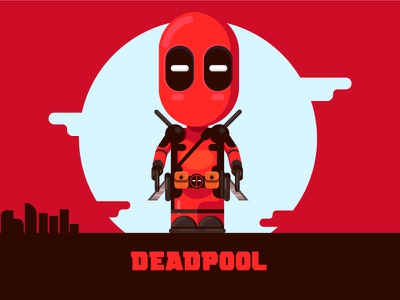Detail Cartoon Deadpool Logo Nomer 31