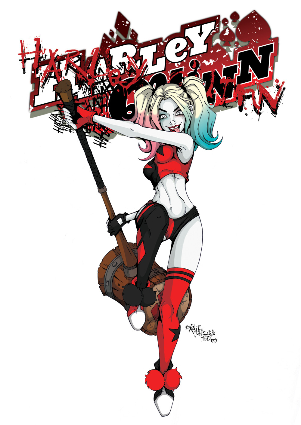 Detail Cartoon Images Of Harley Quinn Nomer 13