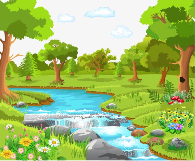 Detail Cartoon Nature Background Nomer 2