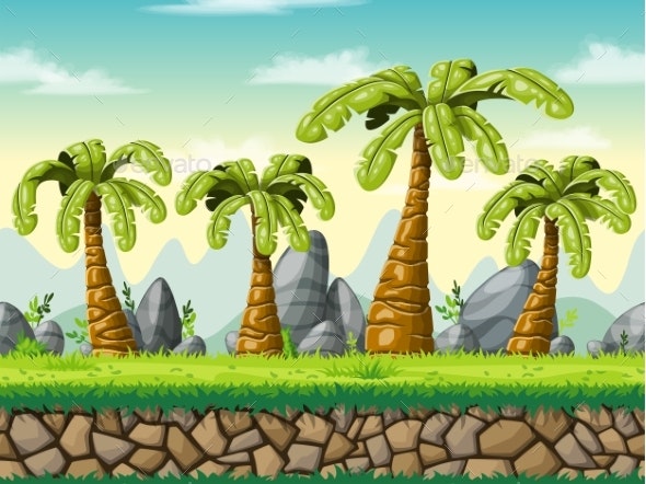 Detail Cartoon Nature Background Nomer 48