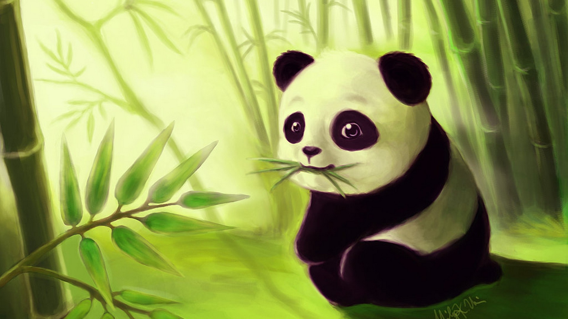 Detail Cartoon Panda Wallpaper Nomer 14