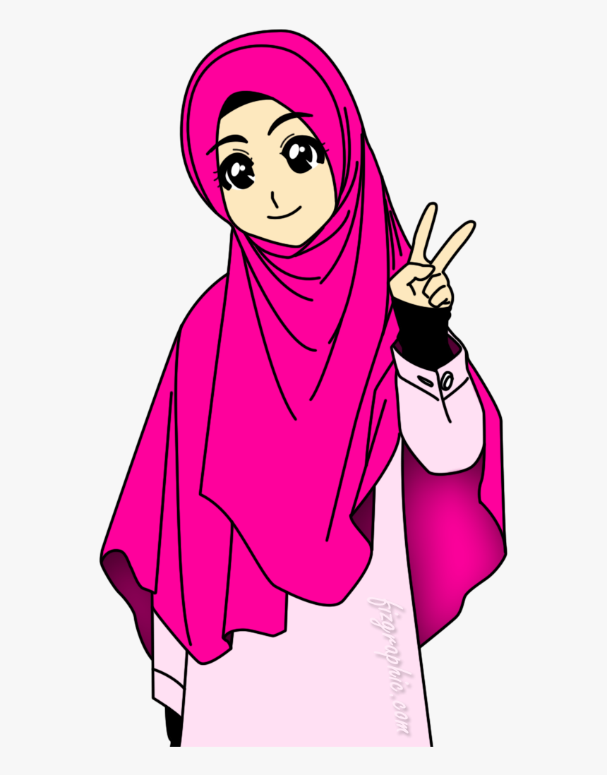 Detail Cartoon Perempuan Muslimah Nomer 13