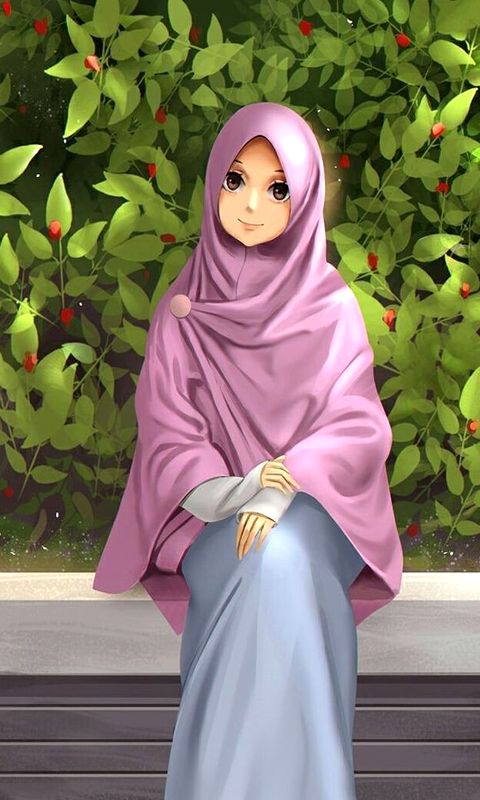 Detail Cartoon Perempuan Muslimah Nomer 14