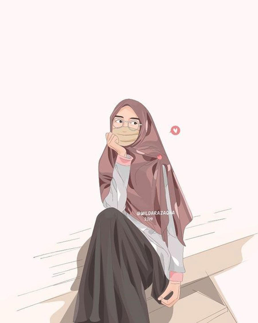 Detail Cartoon Perempuan Muslimah Nomer 37