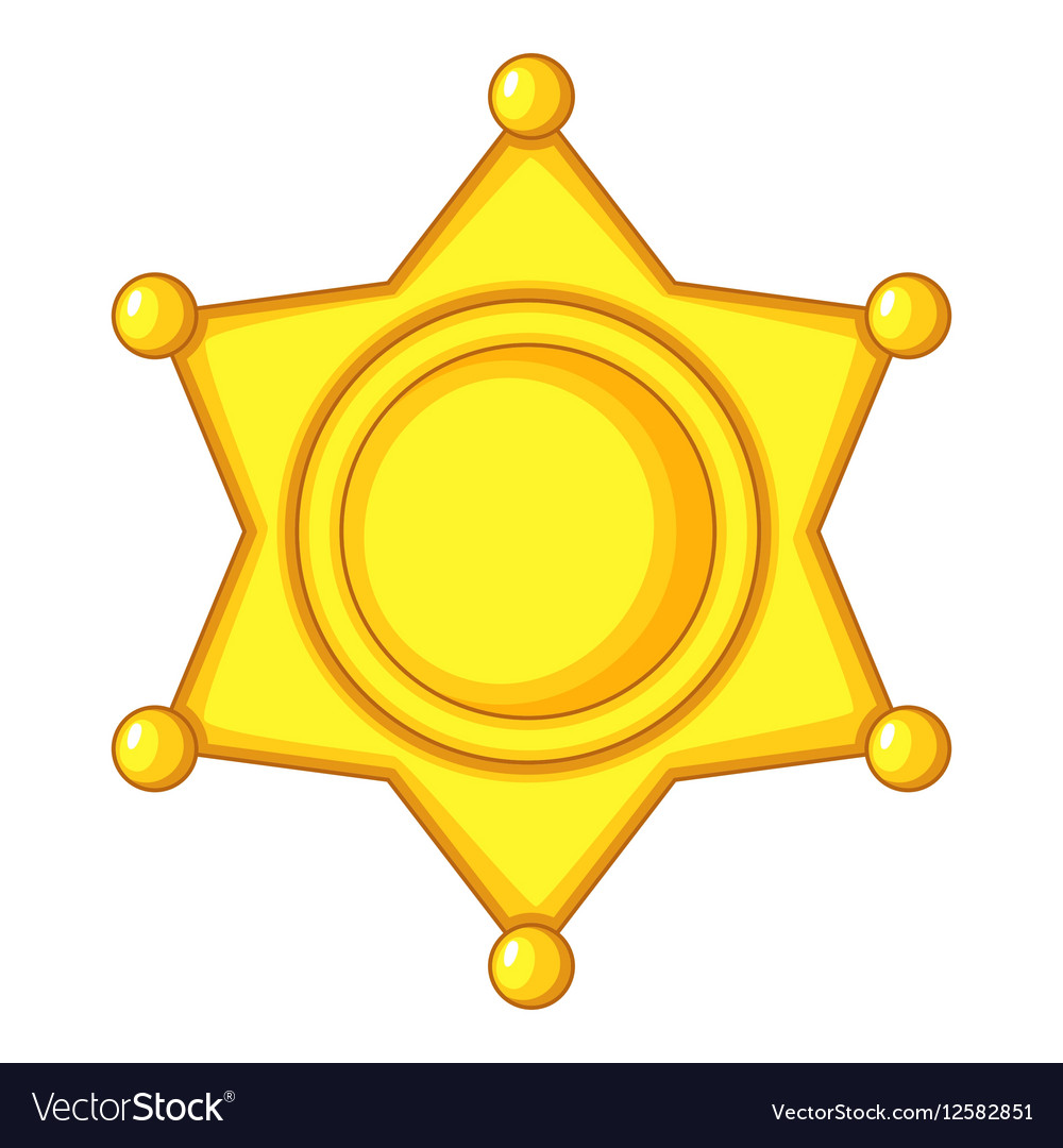 Detail Cartoon Sheriff Badge Nomer 6