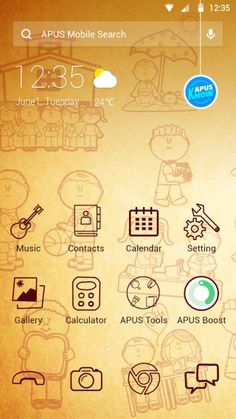 Detail Cartoon Themes For Android Nomer 3