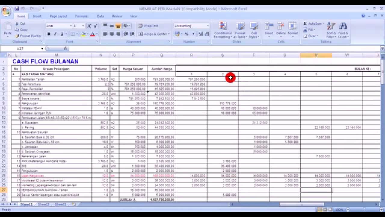 Detail Cash Flow Contoh Nomer 35