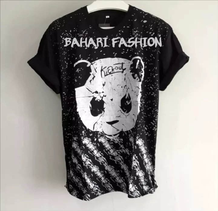 Detail Casual Outfit Pria Kaos Gambar Panda Nomer 11