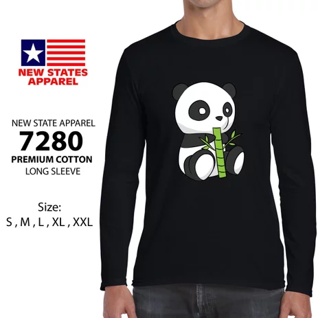 Detail Casual Outfit Pria Kaos Gambar Panda Nomer 13