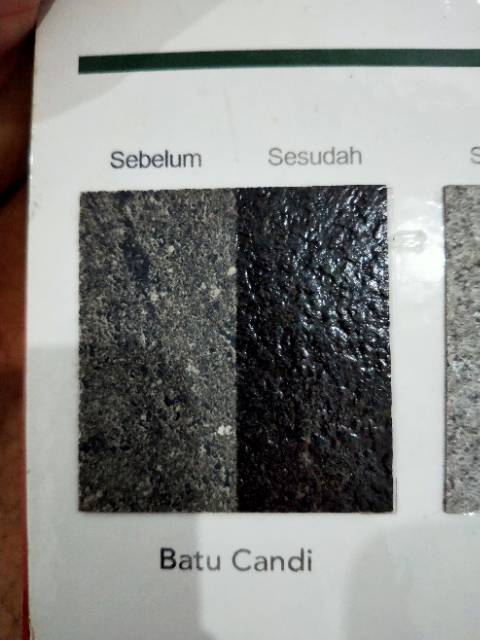 Detail Cat Batu Alam Hitam Doff Nomer 2