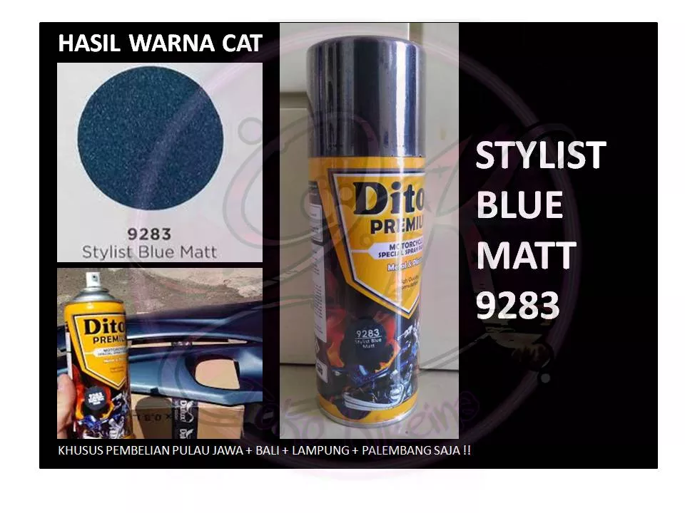 Detail Cat Biru Dongker Doff Nomer 44