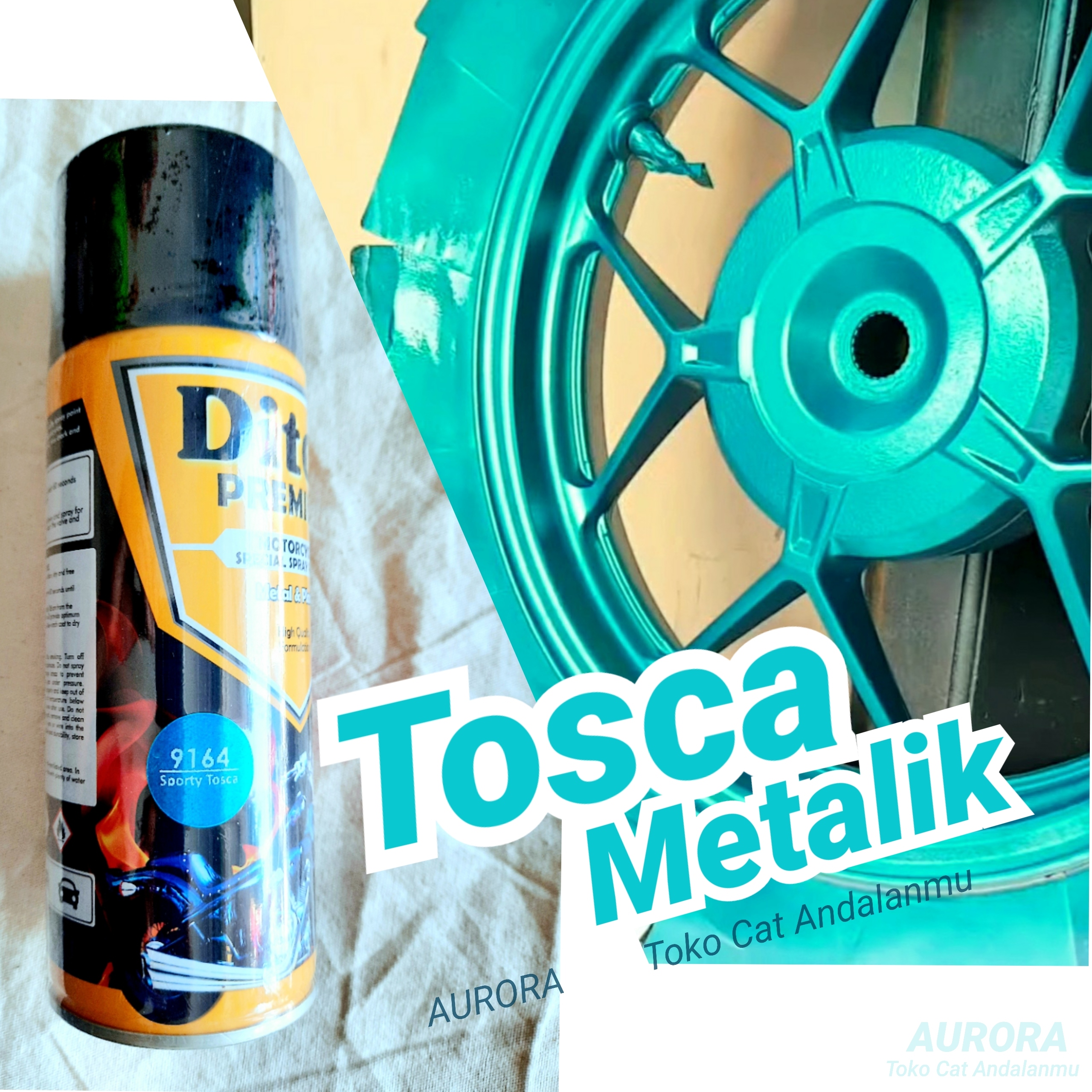 Detail Cat Biru Metalik Doff Nomer 30