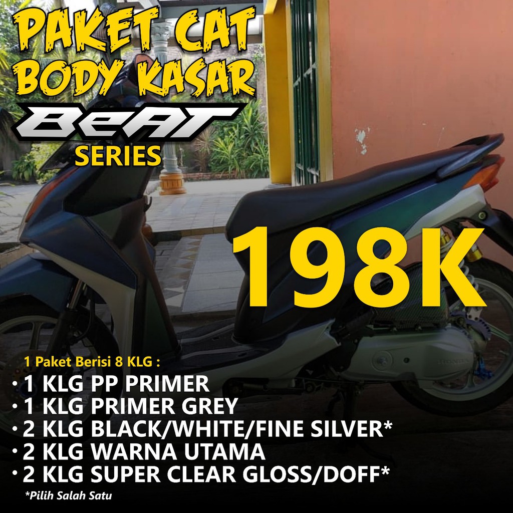 Detail Cat Body Motor Hitam Doff Nomer 29