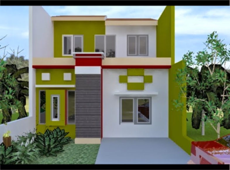 Detail Cat Depan Rumah Warna Hijau Nomer 44