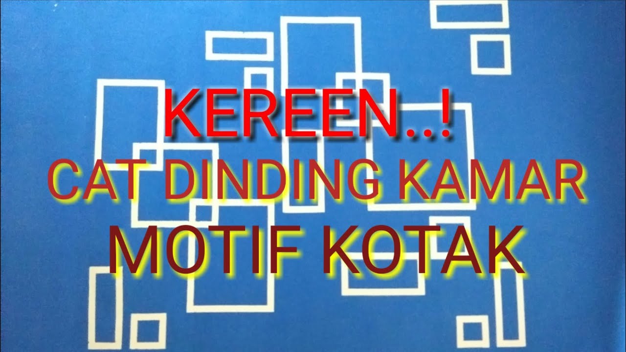 Detail Cat Dinding Kotak Kotak Nomer 40