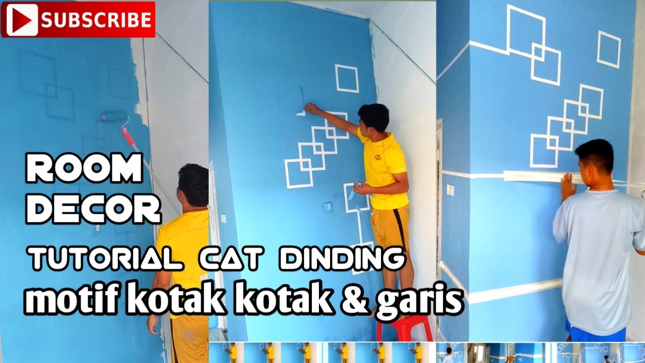 Detail Cat Dinding Kotak Kotak Nomer 10