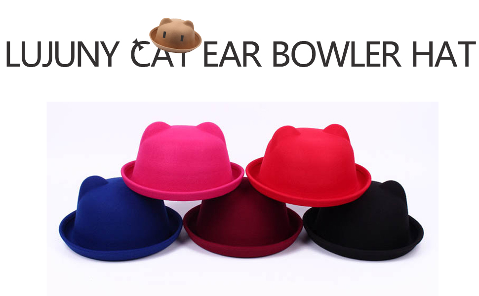 Detail Cat Ear Bowler Hat Nomer 29