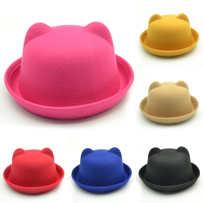 Detail Cat Ear Bowler Hat Nomer 48