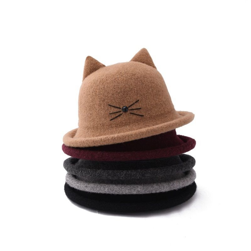 Detail Cat Ear Bowler Hat Nomer 51