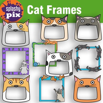 Detail Cat Frame Clipart Nomer 11