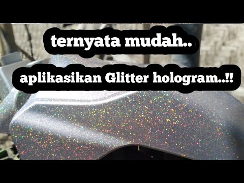 Detail Cat Hitam Glitter Nomer 17