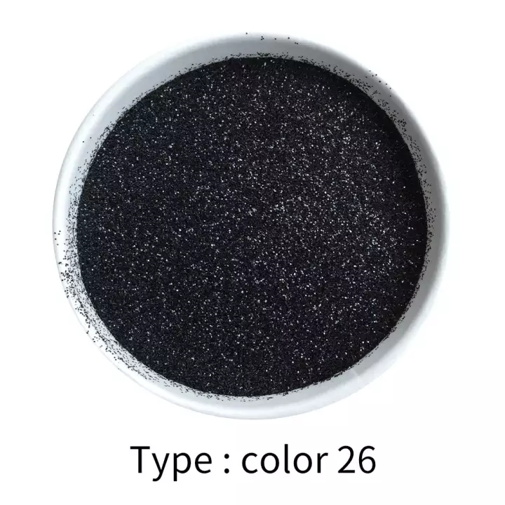 Detail Cat Hitam Glitter Nomer 19