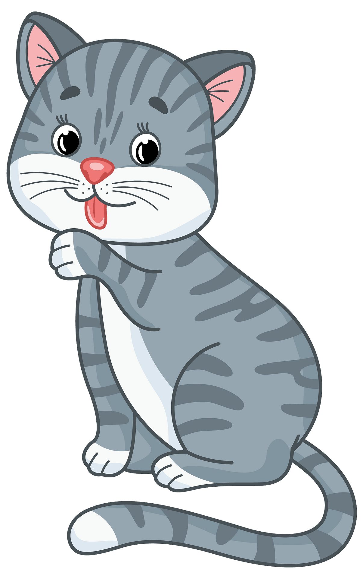 Detail Cat Images Clip Art Nomer 6