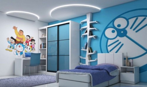 Detail Cat Kamar Doraemon Nomer 20