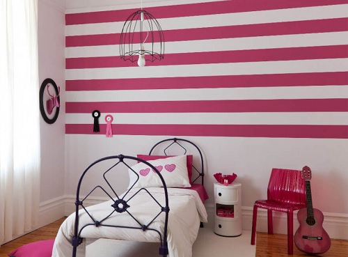 Detail Cat Kamar Motif Garis Nomer 25