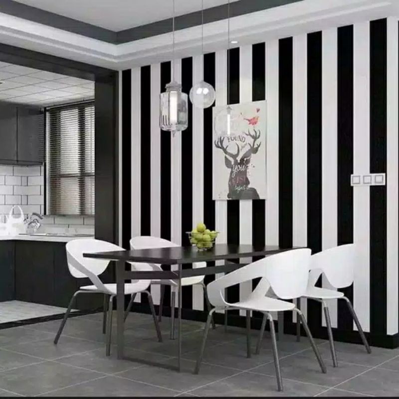 Detail Cat Kamar Motif Garis Nomer 38