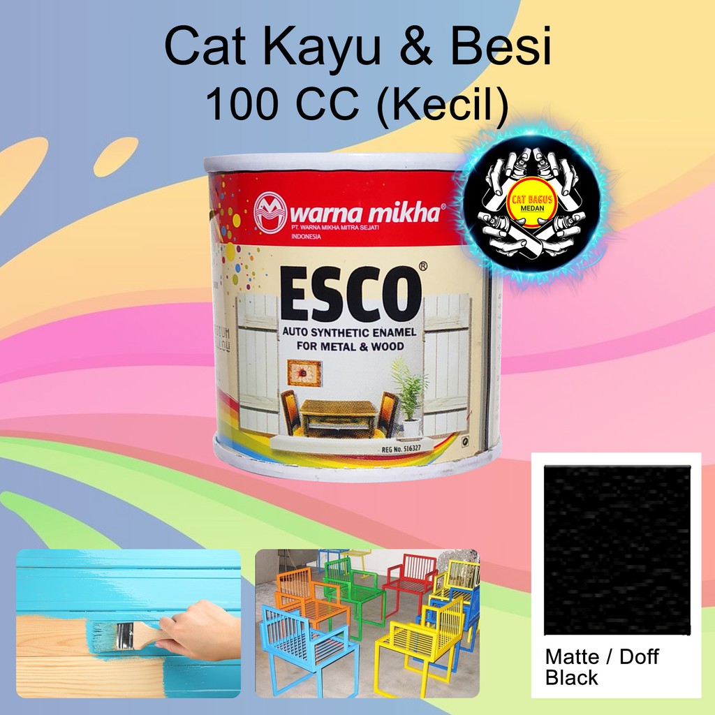 Detail Cat Kayu Hitam Doff Nomer 24