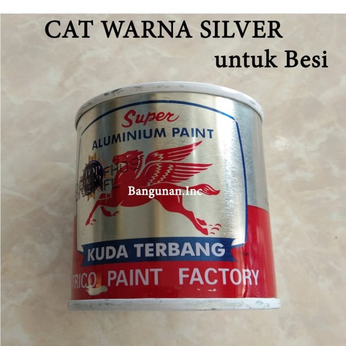 Detail Cat Kayu Warna Silver Nomer 6