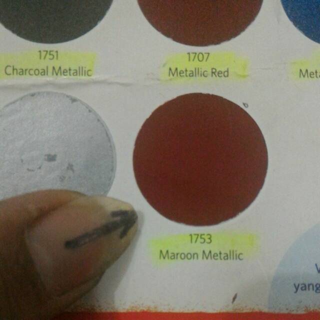 Detail Cat Merah Marun Metalik Nomer 43