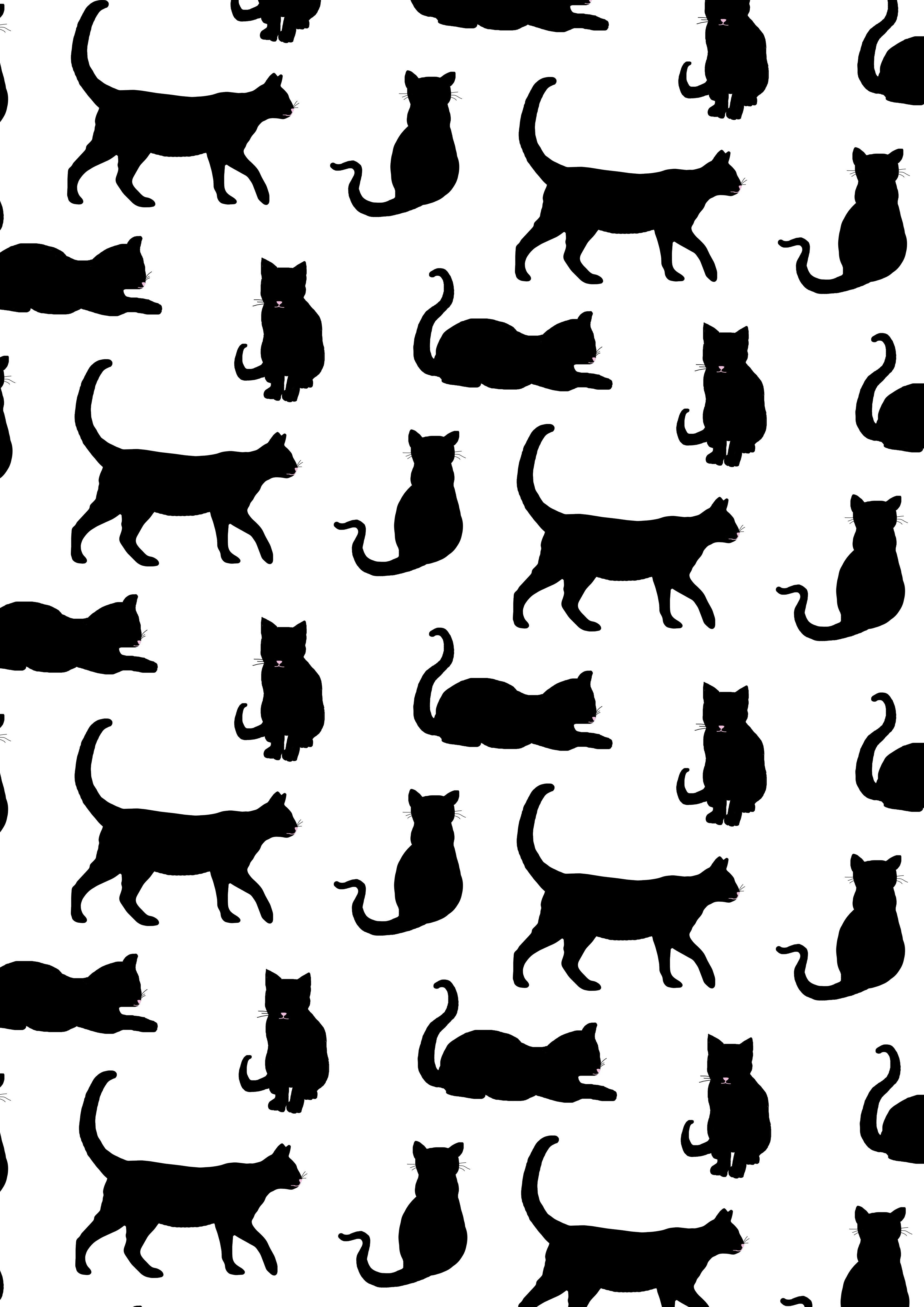 Detail Cat Motif Wallpaper Nomer 26