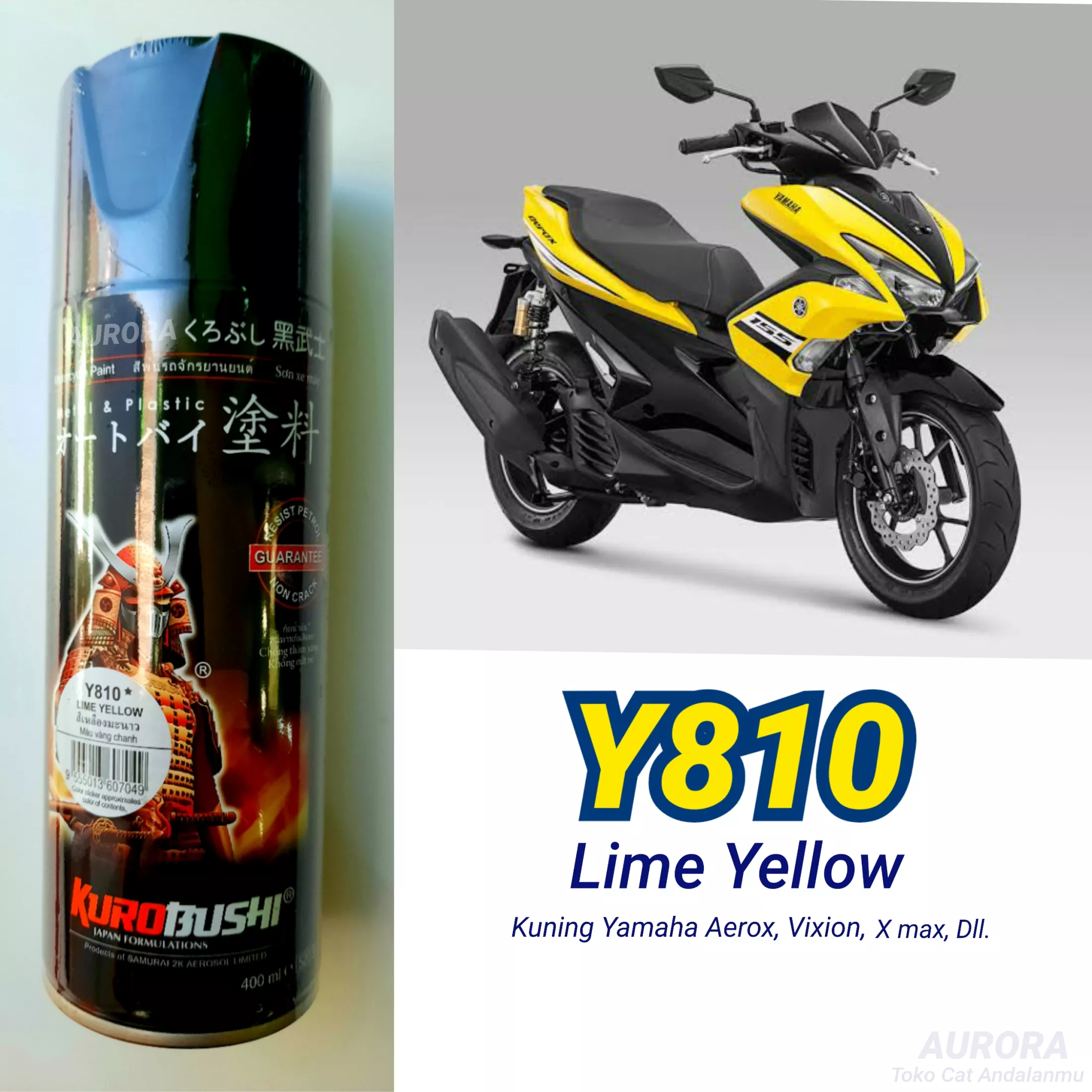 Detail Cat Motor Kuning Lemon Nomer 18