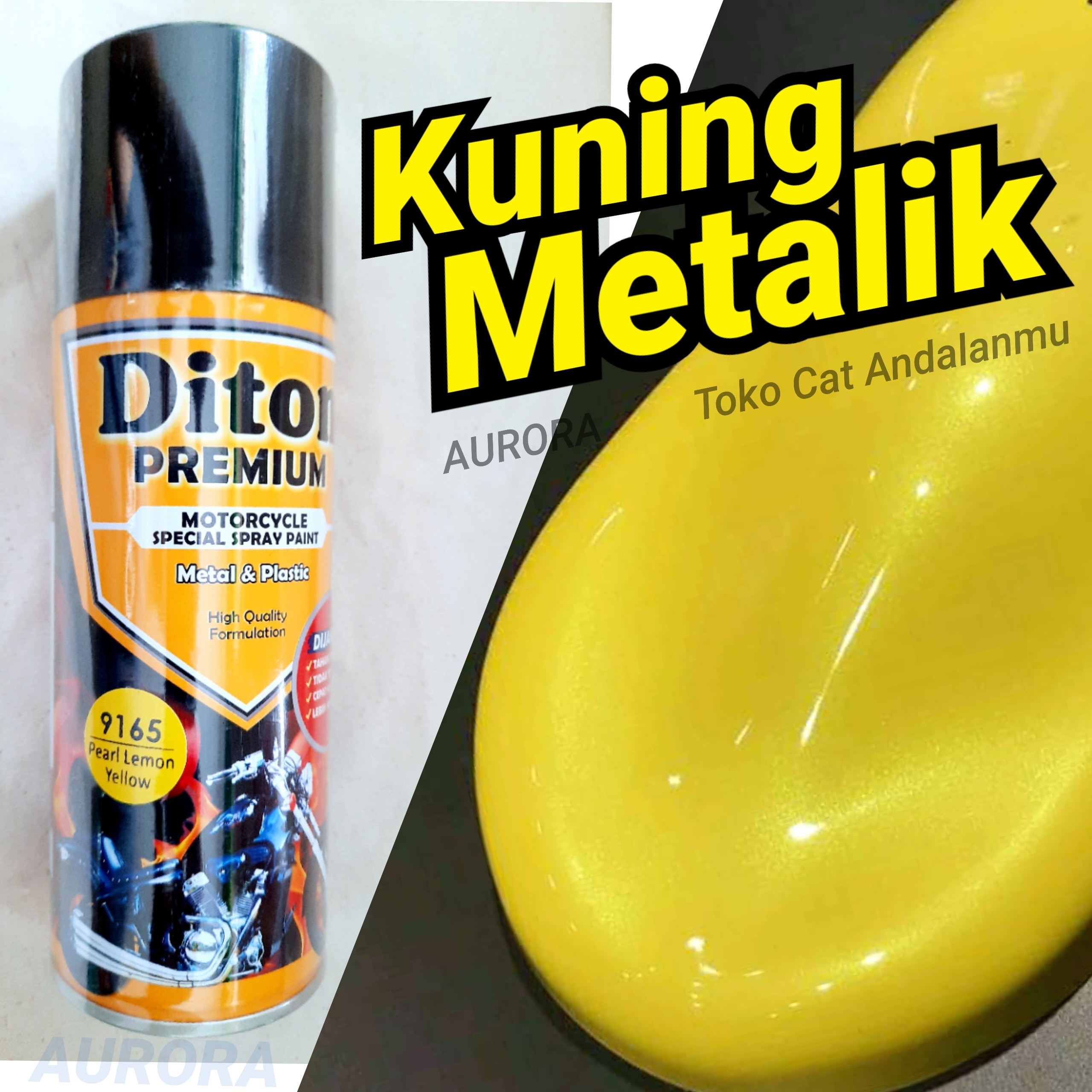 Detail Cat Motor Kuning Lemon Nomer 20