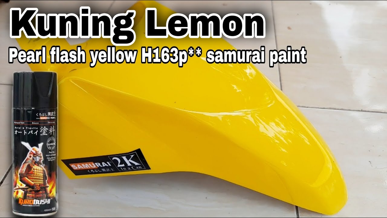 Detail Cat Motor Kuning Lemon Nomer 23